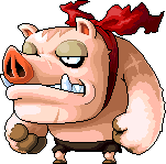 Mutant Ribbon Pig